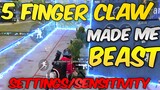 5 Finger Claw Made Me Beast - Pubg Mobile Montage Settings/Sensitivity
