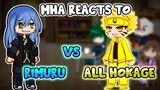 MHA/BNHA Reacts to Rimuru Tempest VS. All Hokage || Gacha Club ||
