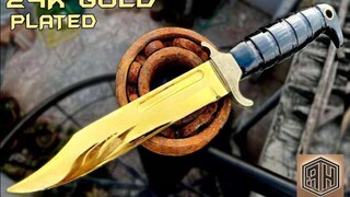[Thủ công] Con dao bằng vàng 24K | Thợ thủ công nổi tiếng trên Youtube