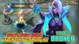 Valentina Mobile Legends , Next New Hero Valentina Gameplay - Mobile Legends Bang Bang