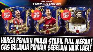 MARKET MULAI STABIL MERAH!! GAS BELANJA PEMAIN SEBELUM NAIK LAGI EA SPORT FC 24 MOBILE PERKORO DUNYO