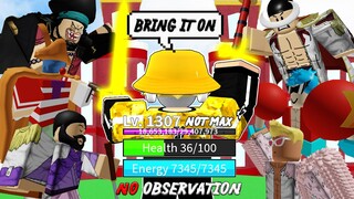 (Light Awakening) 100 health/No Observation VS EVERY BOSS in Blox Fruits