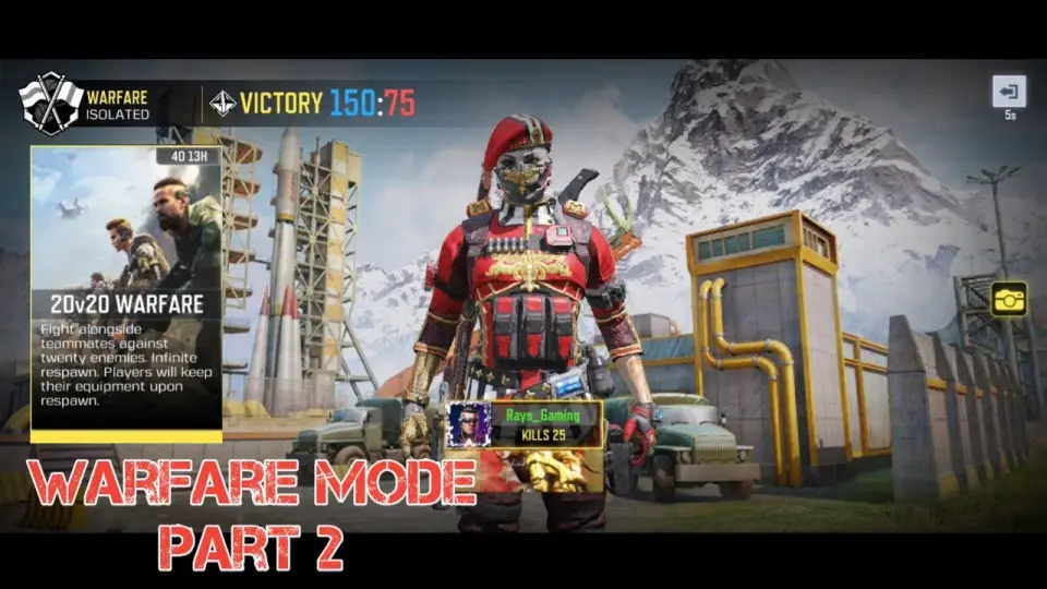 Warfare Mode Part II: Chế độ chiến tranh phần 2 video game avatar sẽ mang lại cho người chơi cảm giác mạnh mẽ và thú vị khi đối đầu với những đối thủ tinh nhuệ nhất. Bạn sẽ được thử thách và phải đưa ra những quyết định nhanh nhạy để chiến thắng. Hãy sẵn sàng và tham gia vào trận chiến này!