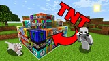 [GR13] มายคราฟ TNTเดียวหายเกือบทั้งประเทศ [มอด TNTระเบิดบ้านเผากระท่อม ] Minecraft