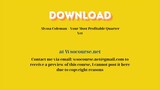 Alyssa Coleman – Your Most Profitable Quarter Yet – Free Download Courses