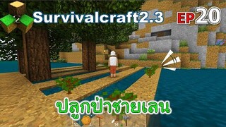 ปลูกป่าชายเลน Survivalcraft 2.3 ep.20 [พี่อู๊ด JUB TV]