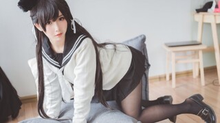 [cos collection] Nona adik cosplay seragam Azur Lane JK Atago Inu seragam yang bagus diperkirakan akan tersedia di luar negeri!