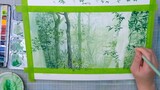 Uncle Beichuan's Transparent Watercolor Process｜Misty Forest