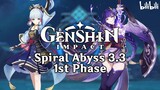 #VCreator | Genshin Impact | Spiral Abyss 3.3 Phase 1 | Ayaka x Raiden Shogun