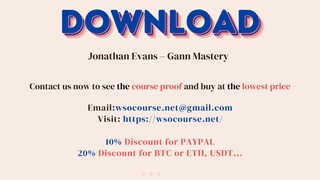 [WSOCOURSE.NET] Jonathan Evans – Gann Mastery