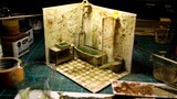 [Delapidated Style Miniature Arts] Handicraft of a bathroom scene