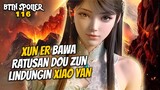 Xun Er Bawa Ratusan Dou Zun Lindungin Xiao Yan - Battle Throught The Heaven 116
