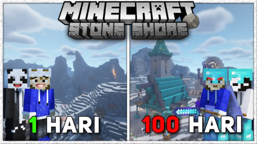 100 Hari Di Minecraft 1.17 Tapi STONE SHORE ONLY