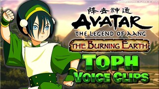 All Toph Voice Clips • Avatar: The Last Airbender The Burning Earth • Voice Lines (Michaela Murphy)