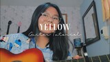 Yellow - Coldplay|| Easy Guitar Tutorial