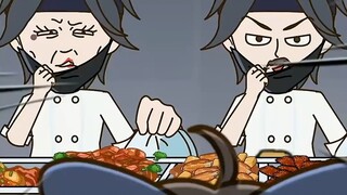 神仙同桌体验升级！打饭手抖不用怕，为你摘星追月不在话下！#康师傅蜜桃乌龙茶  #好喝到无路可桃 #轻漫计划