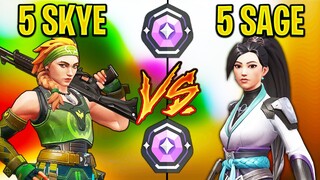 Valorant: 5 Skye VS 5 Sage Players! - Who Wins?