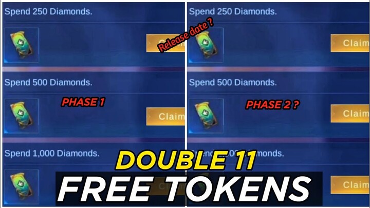 WANWAN DOUBLE 11 EVENT FREE TOKENS AND PROMO DIAMONDS RELEASE DATE || MOBILE LEGENDS|| MLBB