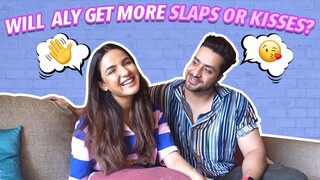 'KISS' or 'SLAP' Challenge😂😭 | Couple Edition | Jasmin Bhasin | Aly Goni | JasLy