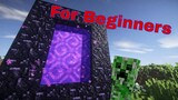 How To Make A Nether Portal ( for beginners)