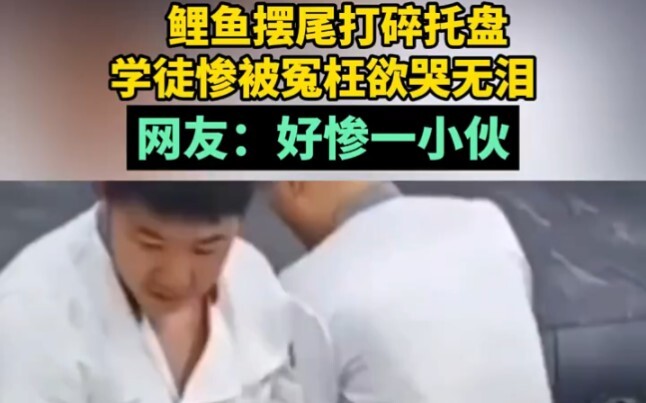 鲤鱼摆尾打碎托盘，学徒欲哭无泪。