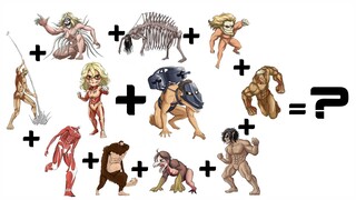 Cart Titan + Female Titan + All 9 Shifters Titan | Attack on Titan Fanarts