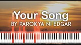 Your Song by Parokya ni Edgar piano cover version with lyrics [free sheet music]