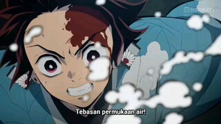 Pertarungan pertama Kamado Tanjiro melawan iblis