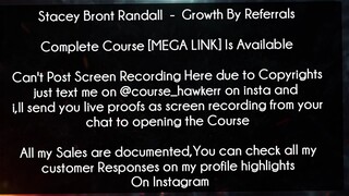 Stacey Bront Randall Course Growth By Referrals Download