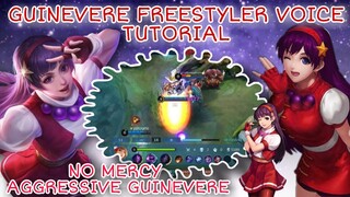 GUINEVERE FREESTYLER VOICE TUTORIAL - AGGRESSIVE ATHENA ASAMIYA - BUILD TUTORIAL - MOBILE LEGENDS