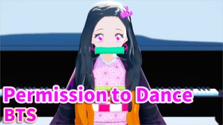 【鬼滅のMMD】禰豆子で「Permission to Dance/BTS(방탄소년단)」Piano Covered by Nezuko【Demon Slayer MMD】