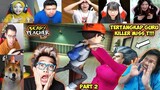 Reaksi Gamer Tertangkap Guru Miss T, AUTO PANIK!!! Part 2 | Scary Teacher 3D Indonesia