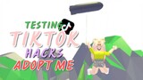 roblox: TRYING *working* TIKTOK HACKS IN ADOPT ME!