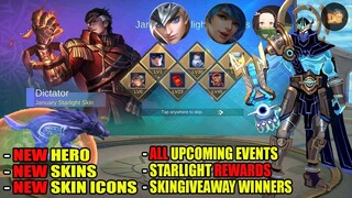 ALL NEW UPDATES + SKINGIVEAWAY WINNERS | Mobile Legends: Bang Bang!