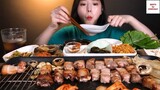Món Hàn : Thịt ba chỉ nướng cuộn rau siêu ngon 2 #monHan