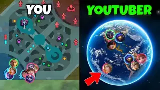how you vs youtubers look at map