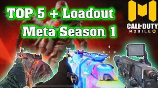 Call of Duty Mobile |TOP 5 + Loadout Cây Súng Mạnh Nhất - Được Sử Dụng Nhiều Nhất Season