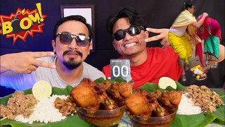 NINGOL CHAKOUBA SPECIAL CHICKEN LEG GIZZARD LIVER CURRY EATING CHALLENGE ||CHICKEN CURRY EATING SHOW