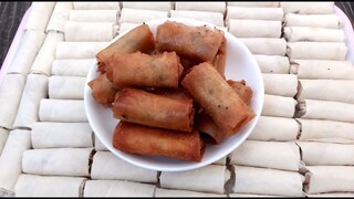 Món ăn Chay dễ làm l Cách làm món Chả Giò Chay tại nhà của Hồng Thanh Food