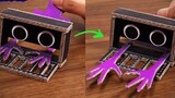 【Cardboard DIY】Sử dụng bìa cứng để tái tạo bàn tay có thể thu vào của Rainbow Friend Xiaozi