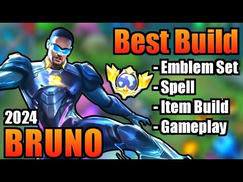 BRUNO BEST BUILD 2024 | TOP 1 GLOBAL BRUNO BUILD | BRUNO - MOBILE LEGENDS | MLBB