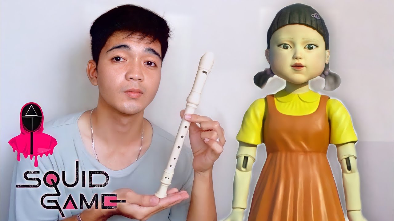 SQUID GAME Doll Song (Easy Flute Recorder Tutorial) - RED LIGHT GREEN LIGHT  - Bilibili