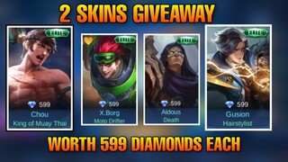 MONTHLY SKIN GIVEAWAY ANNOUNCEMENT !! - MOBILE LEGENDS BANG BANG