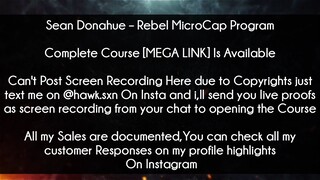 Sean Donahue Course Rebel MicroCap Program Download