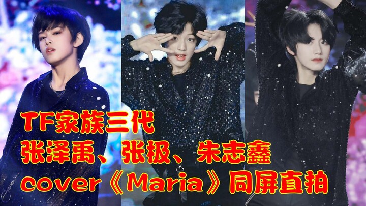 【TF家族三代】张泽禹、张极、朱志鑫《Maria》同屏直拍
