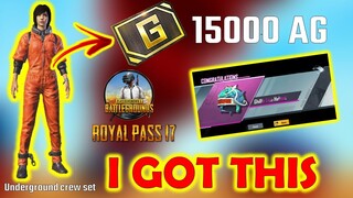 I GOT UNDERGROUND CREW SET AND GHILLIE LION HELMET FOR FREE | WORTH 15000AG | PUBG MOBILE