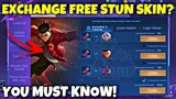 EXCHANGE FREE STUN SKIN SQUAD / FREE SKIN NEW EVENT ML - NEW EVENT MOBILE LEGENDS