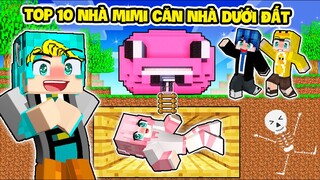 YABUN TOP 10 NHÀ MIMI TRONG LÀNG HERO TEAM MINECRAFT CĂN NHÀ SIÊU AN TOÀN DƯỚI LÒNG ĐẤT