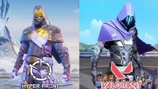 HYPER FRONT vs VALORANT ALL AGENTS ABILITIES COMPARISON Part 1