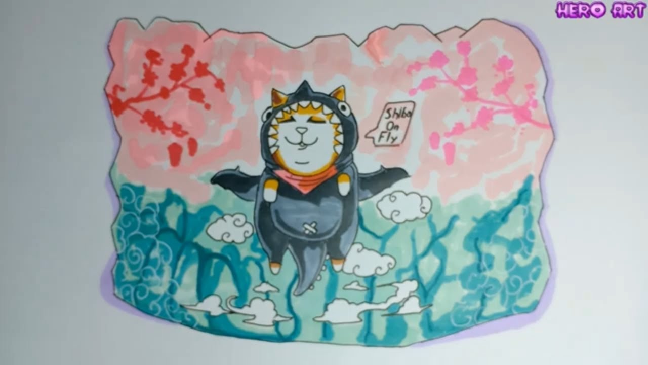FREE FIRE Cách Vẽ Tường Keo Shiba đẹp và dễ thương - Bilibili